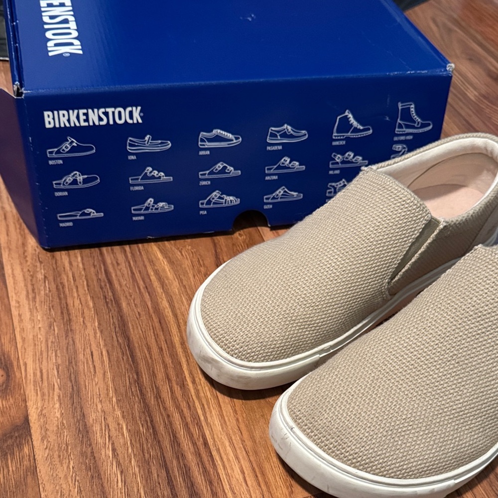 Birkenstock Tan Slip-On Shoes